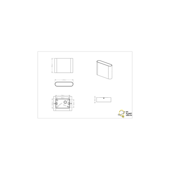 Trio Lighting Thames, petite applique d'extérieure sobre en anthracite, LED 2x2,5W intégrée, 3000K blanc chaud, IP54