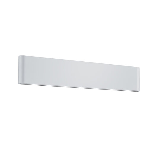 Thames applique d'extérieur en aluminium moulé blanc mat, LED 2x8W 3000K, 800 lumen, IP54, 46,5 x 9 x 4 cm