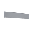 Aplique de exterior Thames LED, aluminio fundido titanio, 2x8W 3000K, 800 lúmenes, IP54, 46,5 x 9 x 4 cm