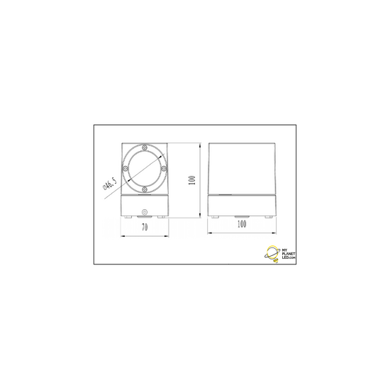 Tiber LED Außenwandleuchte, drehbarer Kopf, Aluminiumguss, IP54, 210 Lumen, 3000K warmweiß, Anthrazit