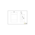 Pecos flat outdoor wall lamp, LED 6W, 3000K warm white, 600 lumen, anthracite, IP54, cast aluminum