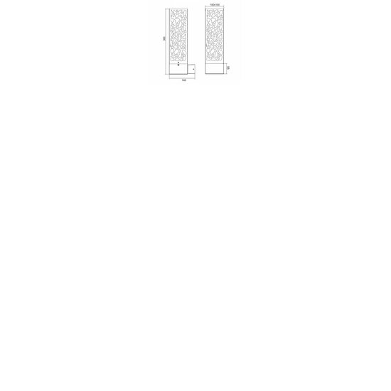 Trio Lighting Cooper, applique murale extérieure en inox anthracite, pour ampoule E27 jusqu'à 40W, IP44