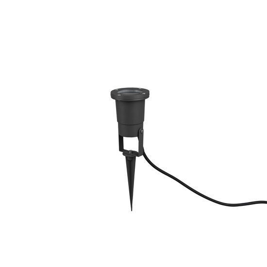 Ubangi foco de suelo orientable para GU10 max 28W, aluminio fundido, antracita, IP65 para exterior