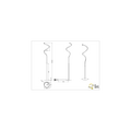 Course lampadaire, métal noir mat, LED intégrée 11W, 950 lumen, 3000K blanc chaud, gradateur tactile, 145 cm