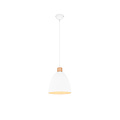Suspension Jagger, blanc mat, métal, culot E27 (ampoule non incluse), 150 cm de haut, diamètre 25 cm, IP20