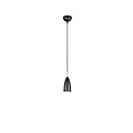 Farin pendant lamp 1xE14 matt black, metal fixture, height 150 cm, diameter 10 cm, max. 25W, IP20, bulb not included