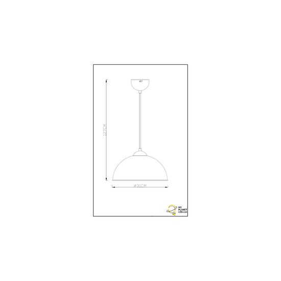 Jimmy hanglamp met stolpvormige kap in mat zwart metaal, 1x E27-fitting (max. 60W), hoogte 127 cm, diameter 31 cm, IP20
