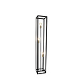 Vito lampadaire en métal noir mat, douille 3x E27 max 10W, dimensions 153 x 25 x 25 cm, ampoule non incluse, IP20
