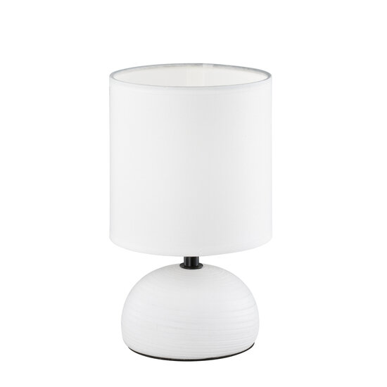 Trio Lighting Luci, lampe à poser modeste en céramique blanche avec douille E27, max. 40W, IP20