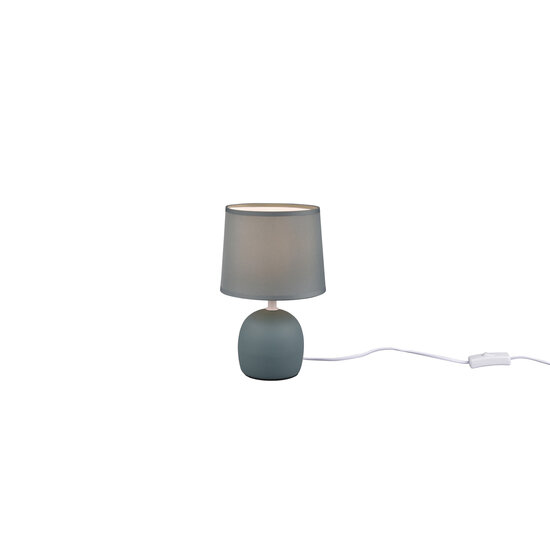 Trio Lighting Malu green, timeless table lamp in ceramic with E14 fitting, max. 40W, IP20