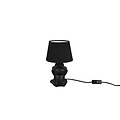 Abu tafellamp mat zwart keramiek met E14 fitting (excl. lichtbron), hoogte 27,5 cm, diameter 17 cm, IP20