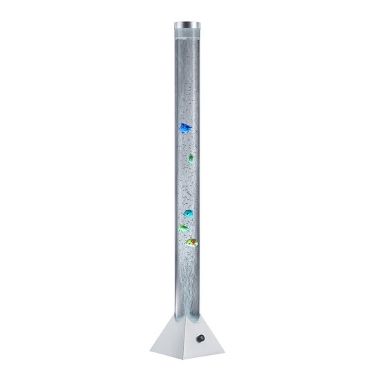 Trio Lighting Motion, lámpara de pie con peces danzantes y cambio de color RGB arcoíris, LED 3,6W integrado, 2700K