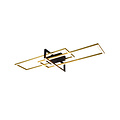 Plafón Salinas LED 34W 3000K latón mate, 100 cm, 3900 lúmenes, IP20, regulable mediante interruptor