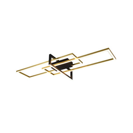 Salinas ceiling lamp LED 34W 3000K matte brass, 100 cm, 3900 lumen, IP20, dimmable via switch