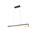 Edge LED Pendelleuchte 35W, Farbtemperatur einstellbar 2300-4000K, 4100 Lumen, dimmbar, Metall mattschwarz, IP20