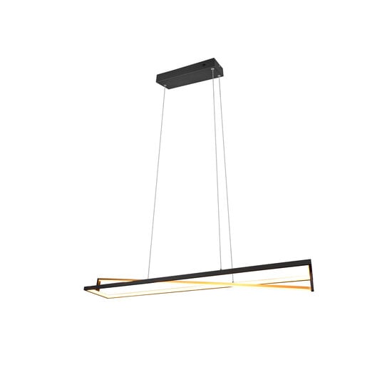 Lámpara colgante Edge LED 35W, temperatura de color ajustable 2300-4000K, 4100 lúmenes, regulable, metal negro mate, IP20