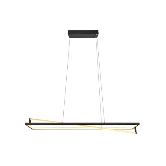 Lámpara colgante Edge LED 35W, temperatura de color ajustable 2300-4000K, 4100 lúmenes, regulable, metal negro mate, IP20