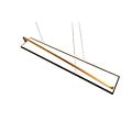 Lámpara colgante Edge LED 35W, temperatura de color ajustable 2300-4000K, 4100 lúmenes, regulable, metal negro mate, IP20