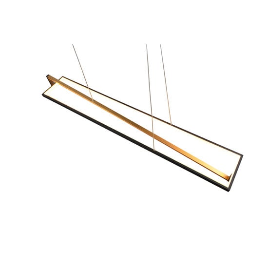 Lámpara colgante Edge LED 35W, temperatura de color ajustable 2300-4000K, 4100 lúmenes, regulable, metal negro mate, IP20