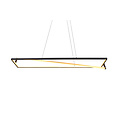 Edge LED Pendelleuchte 35W, Farbtemperatur einstellbar 2300-4000K, 4100 Lumen, dimmbar, Metall mattschwarz, IP20