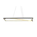 Lámpara colgante Edge LED 35W, temperatura de color ajustable 2300-4000K, 4100 lúmenes, regulable, metal negro mate, IP20