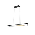Edge LED Pendelleuchte 35W, Farbtemperatur einstellbar 2300-4000K, 4100 Lumen, dimmbar, Metall mattschwarz, IP20