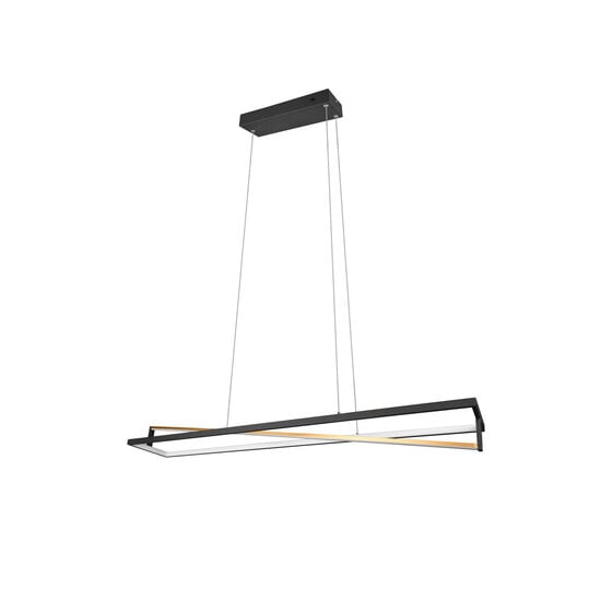 Lámpara colgante Edge LED 35W, temperatura de color ajustable 2300-4000K, 4100 lúmenes, regulable, metal negro mate, IP20