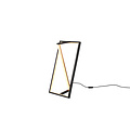 Edge LED Stehleuchte 9W CCT 2300-4000K dimmbar, 950 Lumen, mattschwarzes Metall, 44 cm hoch