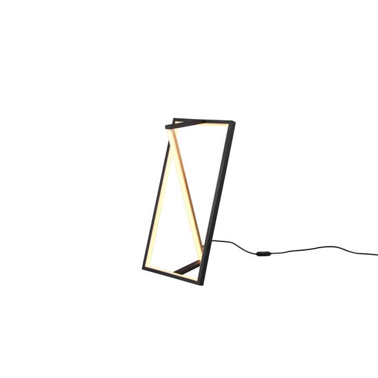 Edge lámpara de pie LED 9W CCT 2300-4000K regulable, 950 lúmenes, negro mate metal, 44 cm