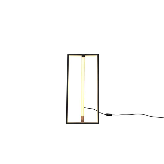 Edge LED Stehleuchte 9W CCT 2300-4000K dimmbar, 950 Lumen, mattschwarzes Metall, 44 cm hoch