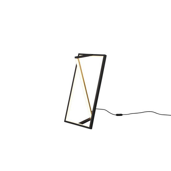 Edge LED Stehleuchte 9W CCT 2300-4000K dimmbar, 950 Lumen, mattschwarzes Metall, 44 cm hoch