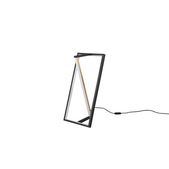 Edge lámpara de pie LED 9W CCT 2300-4000K regulable, 950 lúmenes, negro mate metal, 44 cm