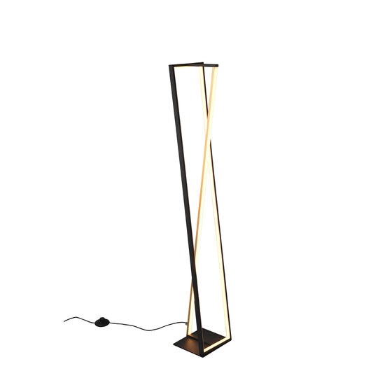 Edge Stehleuchte LED 1x26W, 2950 Lumen, einstellbare Farbtemperatur 2300-4000K, dimmbar, Metall, mattschwarz, 124 cm