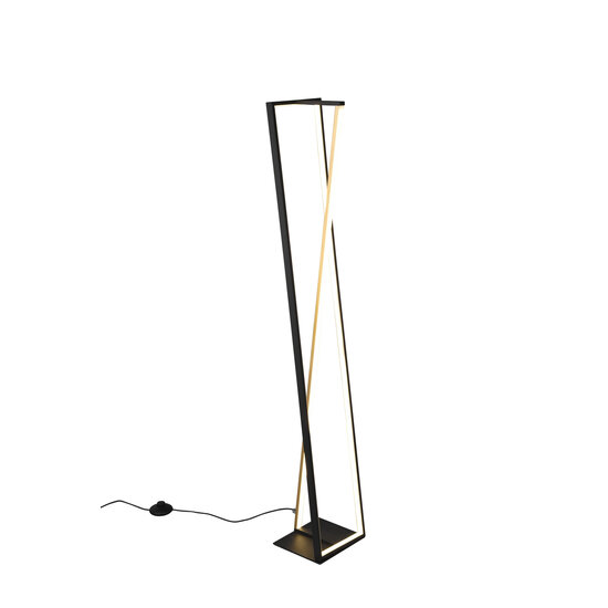 Edge Stehleuchte LED 1x26W, 2950 Lumen, einstellbare Farbtemperatur 2300-4000K, dimmbar, Metall, mattschwarz, 124 cm