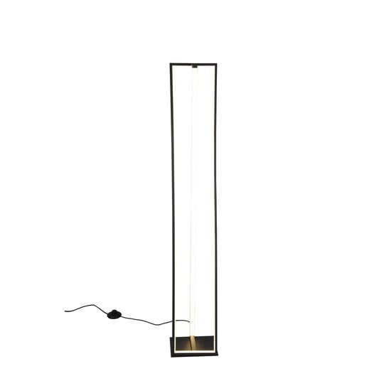 Edge floor lamp LED 1x26W, 2950 lumen, adjustable colour temperature 2300-4000K, dimmable, metal, matt black, 124 cm