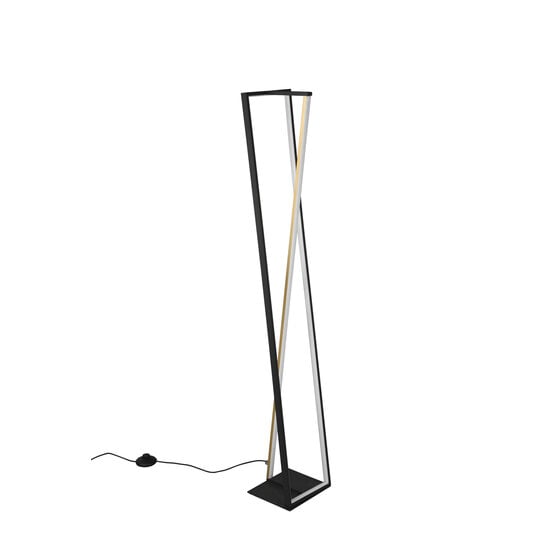 Edge lámpara de pie LED 1x26W, 2950 lúmenes, temperatura de color regulable 2300-4000K, regulable, metal, negro mate, 124 cm
