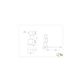 Trio Lighting Sorrento, lámpara de pie bajo en forma de bloque en negro mate, LED 15W integrado, 3000K, 1500 lúmenes, regulable con interruptor