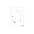 Diallo lampadaire noir mat, structure métal, douille E27 max 42W hors ampoule, hauteur 149 cm
