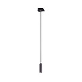 Marley lámpara colgante negro mate metal, 1x GU10 máx. 35W, altura 150 cm, IP20, bombilla no incluida