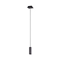 Marley lámpara colgante negro mate metal, 1x GU10 máx. 35W, altura 150 cm, IP20, bombilla no incluida