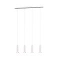 Marley schlanke verstellbare Pendelleuchte aus weißem Metall, 4x GU10 (exkl.), max. 35W, 230V, IP20, 75x150x9 cm