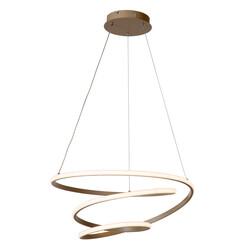 Lucide ESPIRAL - Hanglamp - LED Dimb. - CCT - 1x40W 2700K/4000K - Taupe - Essential