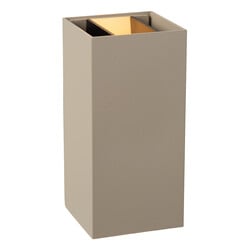Lucide APLIS - Wandleuchte / Wandlampe Innen/Außen - LED - CCT - 2x5W 2200K/3000K - IP54 - Taupe - Essential