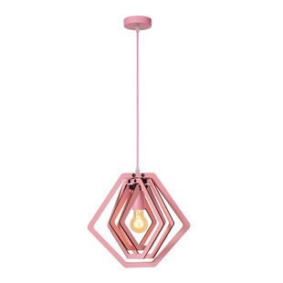 Lucide MAURO - Hanglamp Kinderkamer - 1xE27 - Roze
