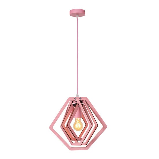 LUCIDE Lucide MAURO - Hanglamp Kinderkamer - 1xE27 - Roze