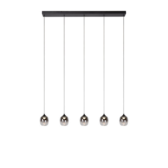 LUCIDE Lucide TAMINO - Hanglamp - LED Dimb. - 5x5,6W 3000K - Zwart