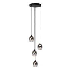 Lucide TAMINO - Hanglamp - Ø 36 cm - LED Dimb. - 4x5,2W 3000K - Zwart