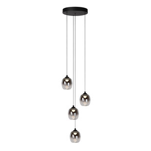 Lucide TAMINO - Hanglamp - Ø 36 cm - LED Dimb. - 4x5,2W 3000K - Zwart
