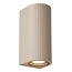 LUCIDE Lucide ANGELINA - Wandspot / Wandlamp Binnen/Buiten - 2xGU10 (MR16) - IP65 - Taupe - Essential