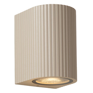 Lucide ANGELINA - Applique / Lampe Murale Intérieure/Extérieure - 1xGU10 (MR16) - IP65 - Taupe - Essential